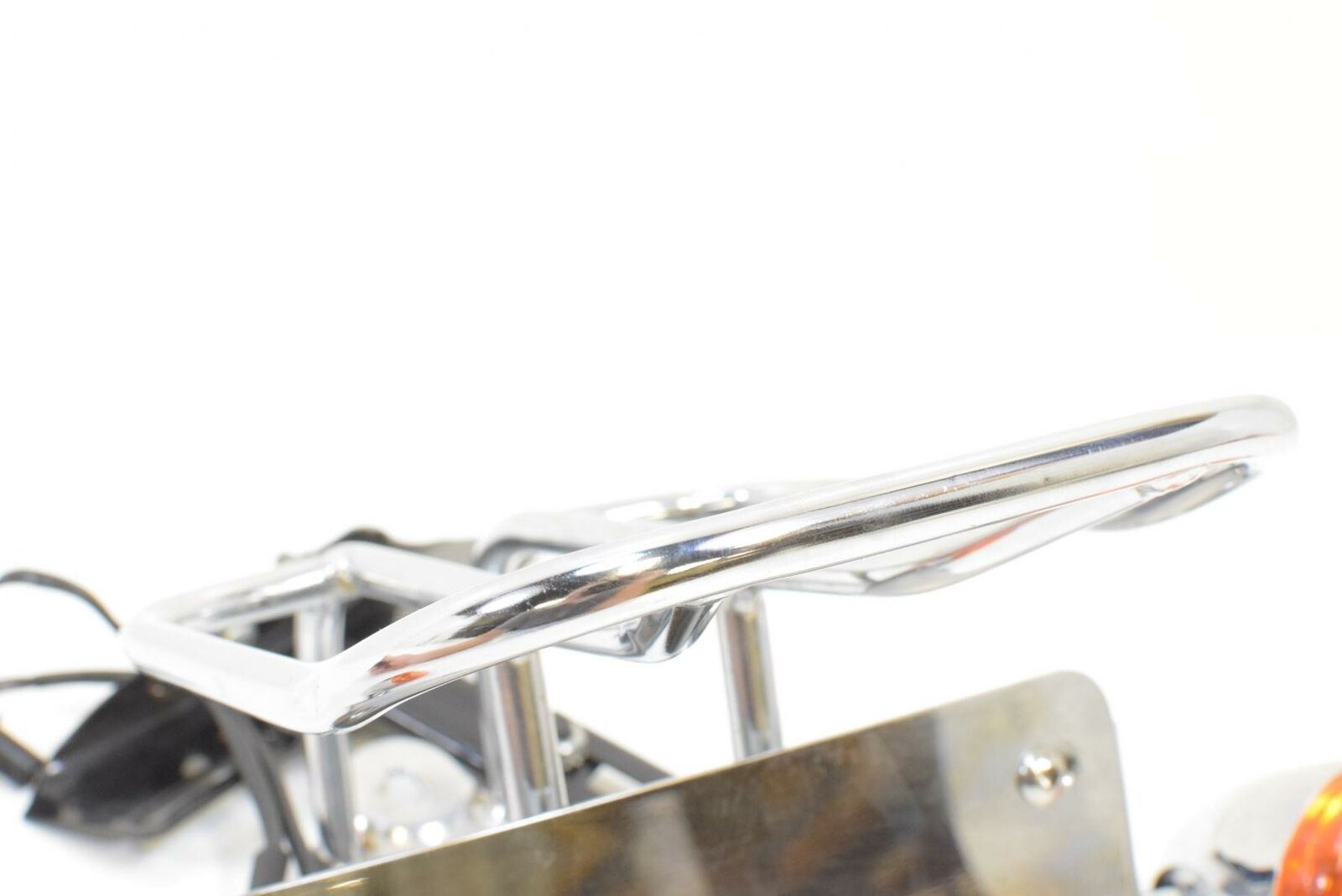 2006 Harley Sportster XL1200 C Rear Six Pack Rack Blinker Plate Holder Set {{ shop.shopifyCountryName }} - Mototech271