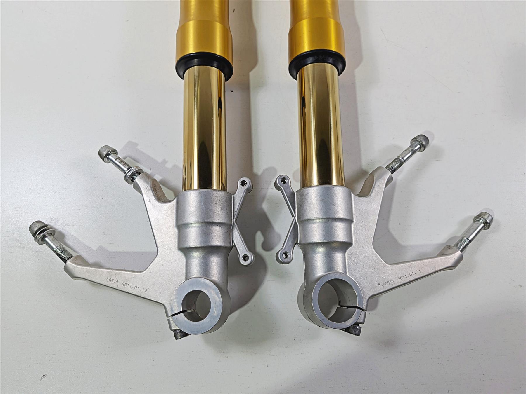 2011 Ducati Streetfighter 1098 S Nice Ohlins Front Fork 3K ! 34420172B 34520171B {{ shop.shopifyCountryName }} - Mototech271