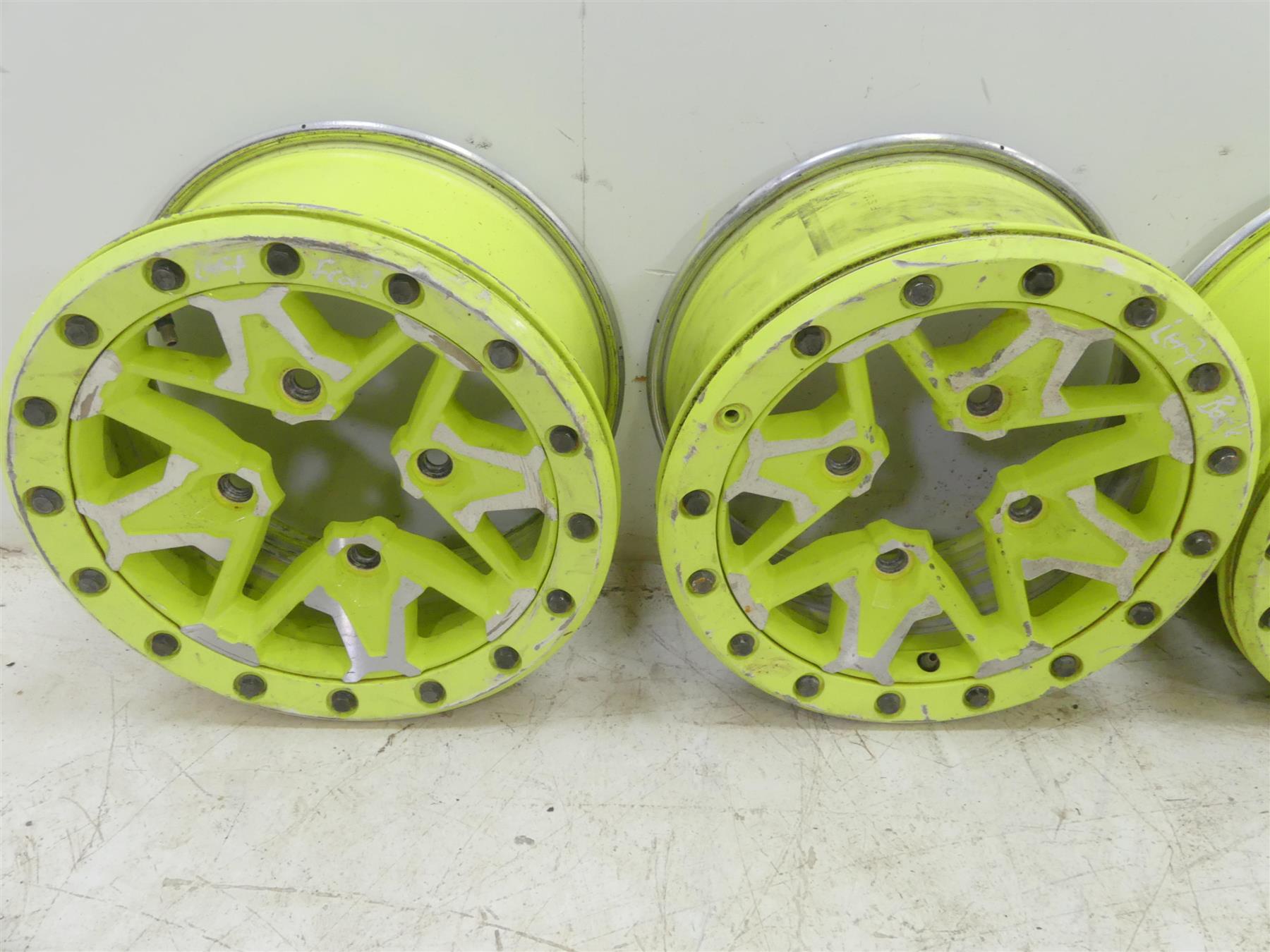 2020 Can Am Maverick X3 XMR Turbo RR 14x7 Manta Green Wheel Set 705402473 {{ shop.shopifyCountryName }} - Mototech271