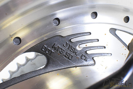 2001 Suzuki VZ800 Marauder Rear Wheel Rim 15x3.5 w/ Brake 64150-48E00-12R {{ shop.shopifyCountryName }} - Mototech271