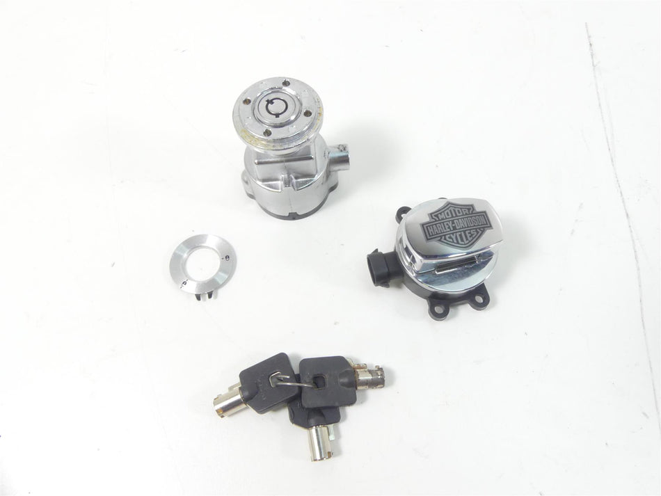 2013 Harley FXDWG Dyna Wide Glide Ignition Switch Steering Lock Set 71430-12 {{ shop.shopifyCountryName }} - Mototech271