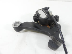 2009 Harley FXDF Dyna Fat Bob Rear Brake Caliper + Mount & Line 40908-08