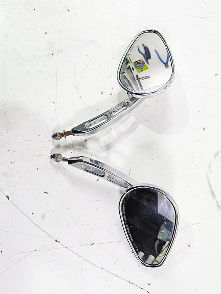 2007 Harley Touring FLHTCU SE CVO E-Glide Chrome Mirror Set - Pits 91951-07 {{ shop.shopifyCountryName }} - Mototech271