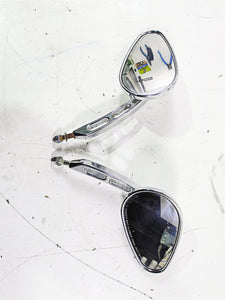 2007 Harley Touring FLHTCU SE CVO E-Glide Chrome Mirror Set - Pits 91951-07