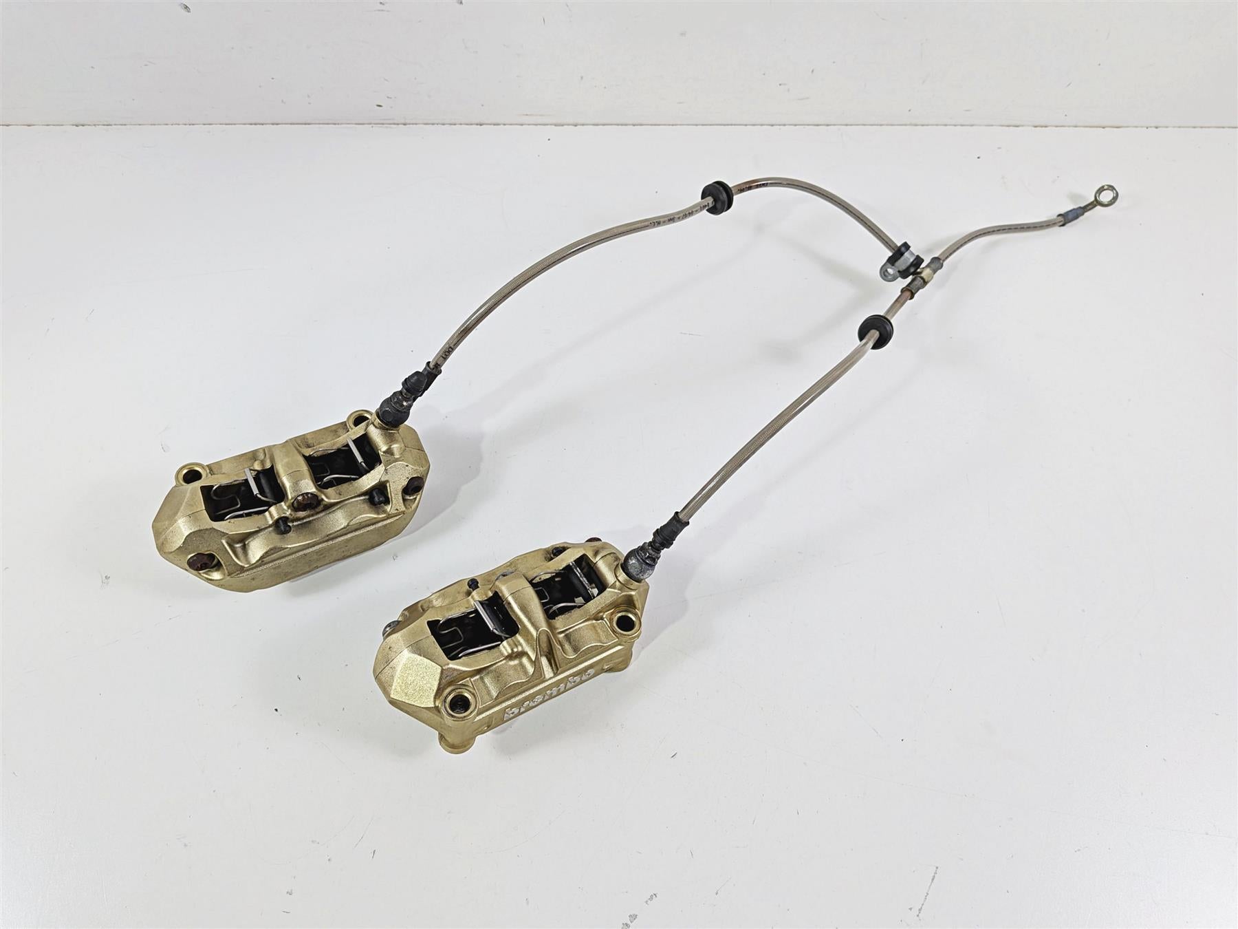 2008 Aprilia RSVR 1000 Factory Front Brembo Brake Caliper Golden 100mm AP8133590 {{ shop.shopifyCountryName }} - Mototech271