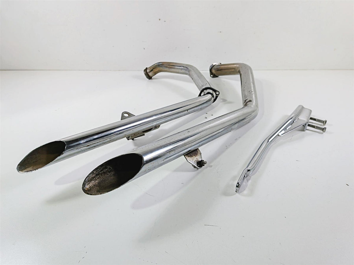 2003 Harley Sportster XL1200 Drag Pipes Slash Cut Exhaust System {{ shop.shopifyCountryName }} - Mototech271