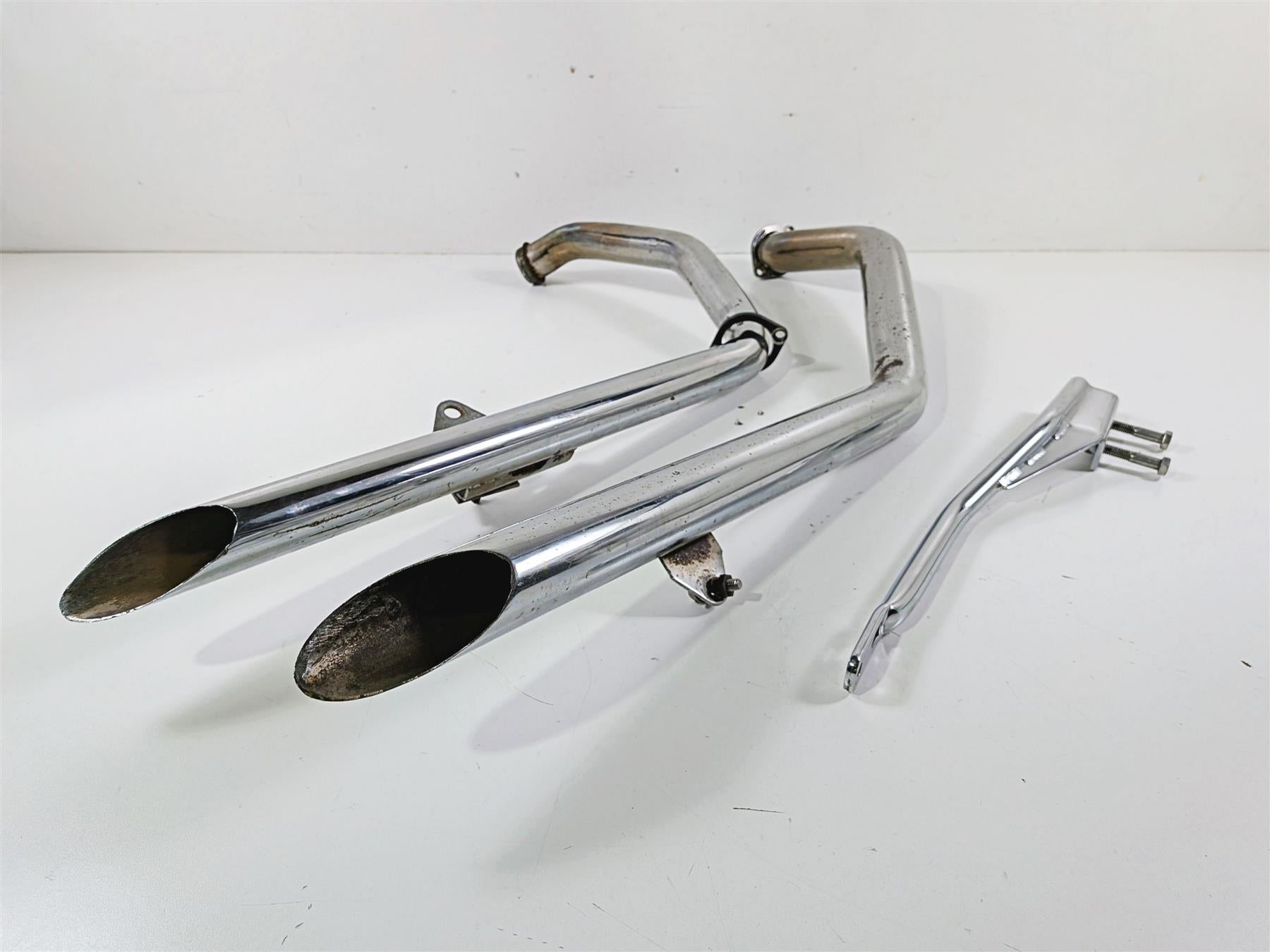 2003 Harley Sportster XL1200 Drag Pipes Slash Cut Exhaust System {{ shop.shopifyCountryName }} - Mototech271