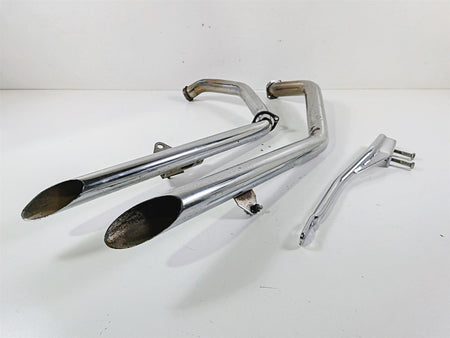 2003 Harley Sportster XL1200 Drag Pipes Slash Cut Exhaust System {{ shop.shopifyCountryName }} - Mototech271