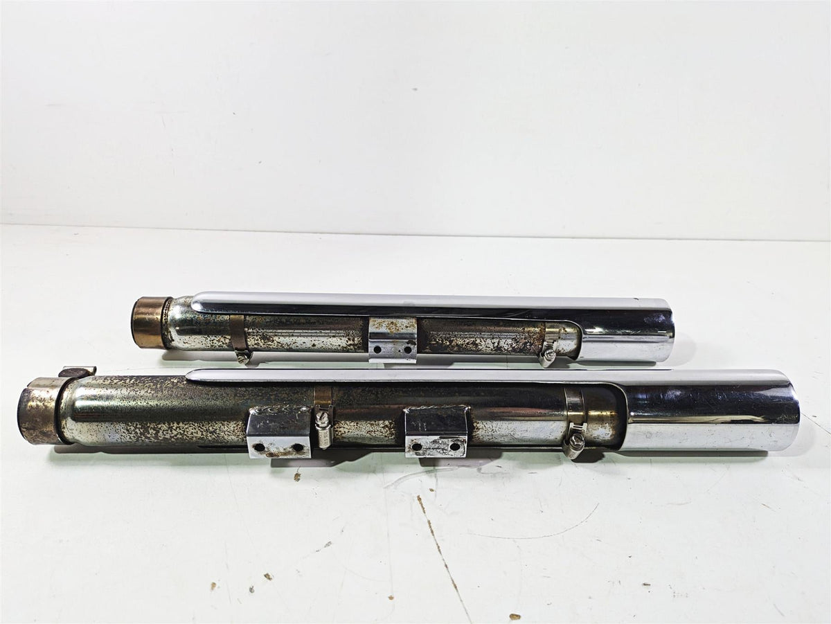 2009 Harley FXCWC Softail Rocker Vance Hines Straightshot Exhaust Mufflers 16831 {{ shop.shopifyCountryName }} - Mototech271