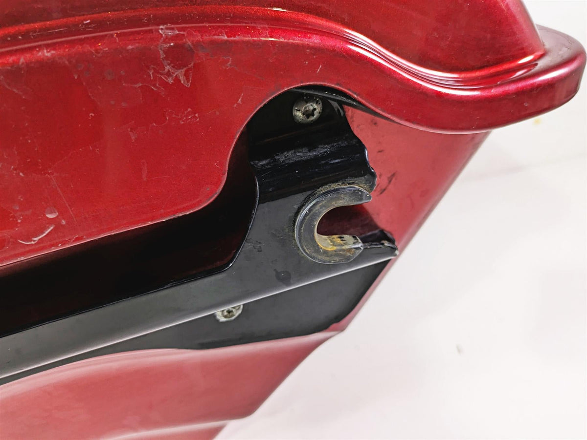 2012 Harley FLD Dyna Switchback Left Saddlebag Saddle Bag Red 90200019BDK {{ shop.shopifyCountryName }} - Mototech271