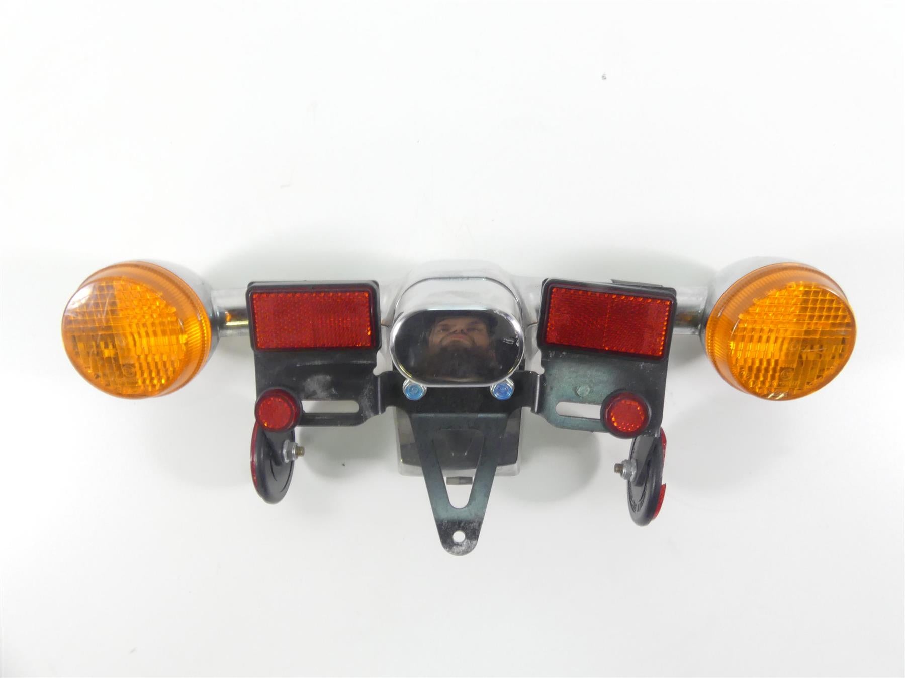 2007 Honda VT1100 C2 Shadow Rear Blinker Bar Plate Holder Set 33600-MBA-612 {{ shop.shopifyCountryName }} - Mototech271