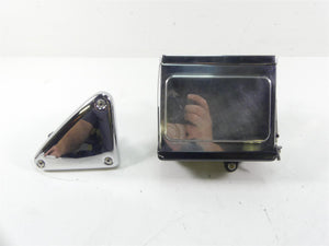 2001 Harley Davidson XL1200 Sportster Chrome Battery Triangle Cover Set 66194-98