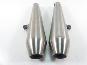 2017 Triumph Thruxton 1200R Exhaust Pipe Muffler Silencer Set T2203872 T2203878
