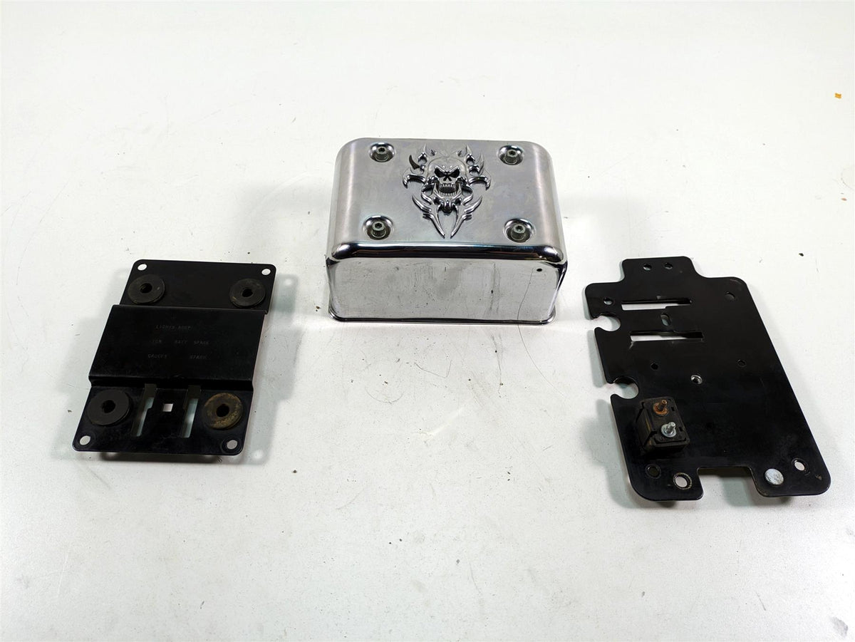 2000 Harley Dyna FXDL Low Rider Electrical Box Carrier & Chrome Cover 66333-99 {{ shop.shopifyCountryName }} - Mototech271
