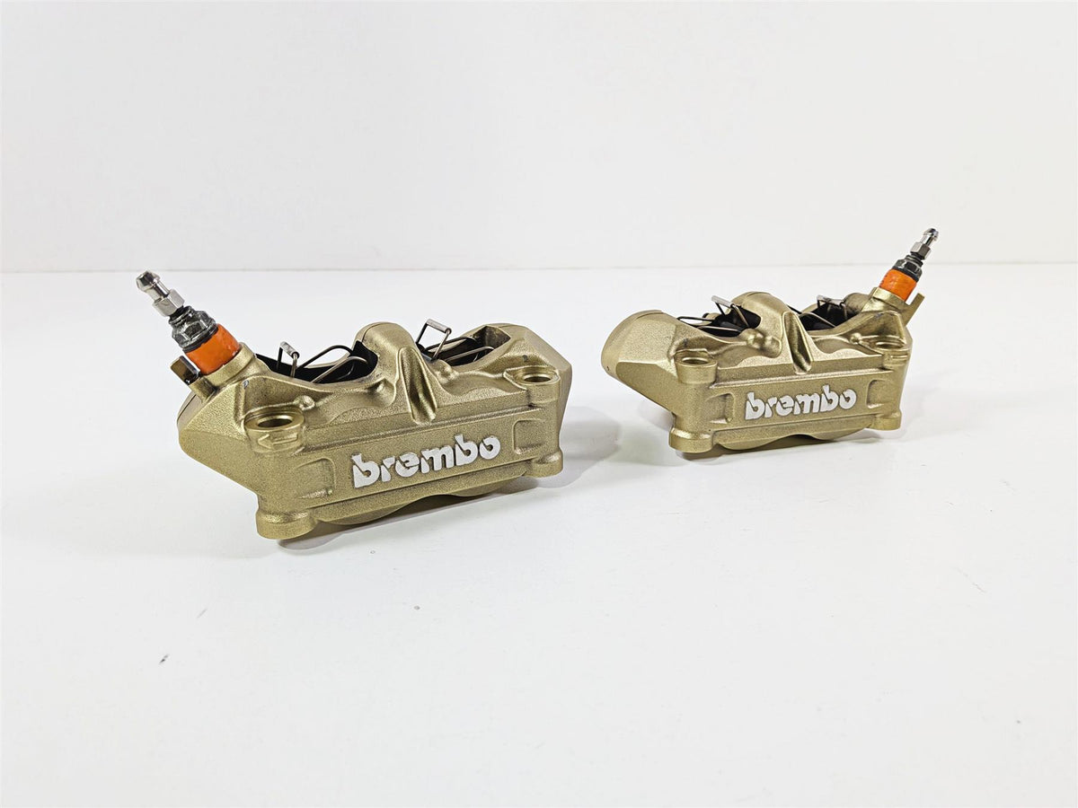 2017 BMW S1000RR K46 Golden Brembo Front Brake Caliper Set 100mm 34117714784 {{ shop.shopifyCountryName }} - Mototech271