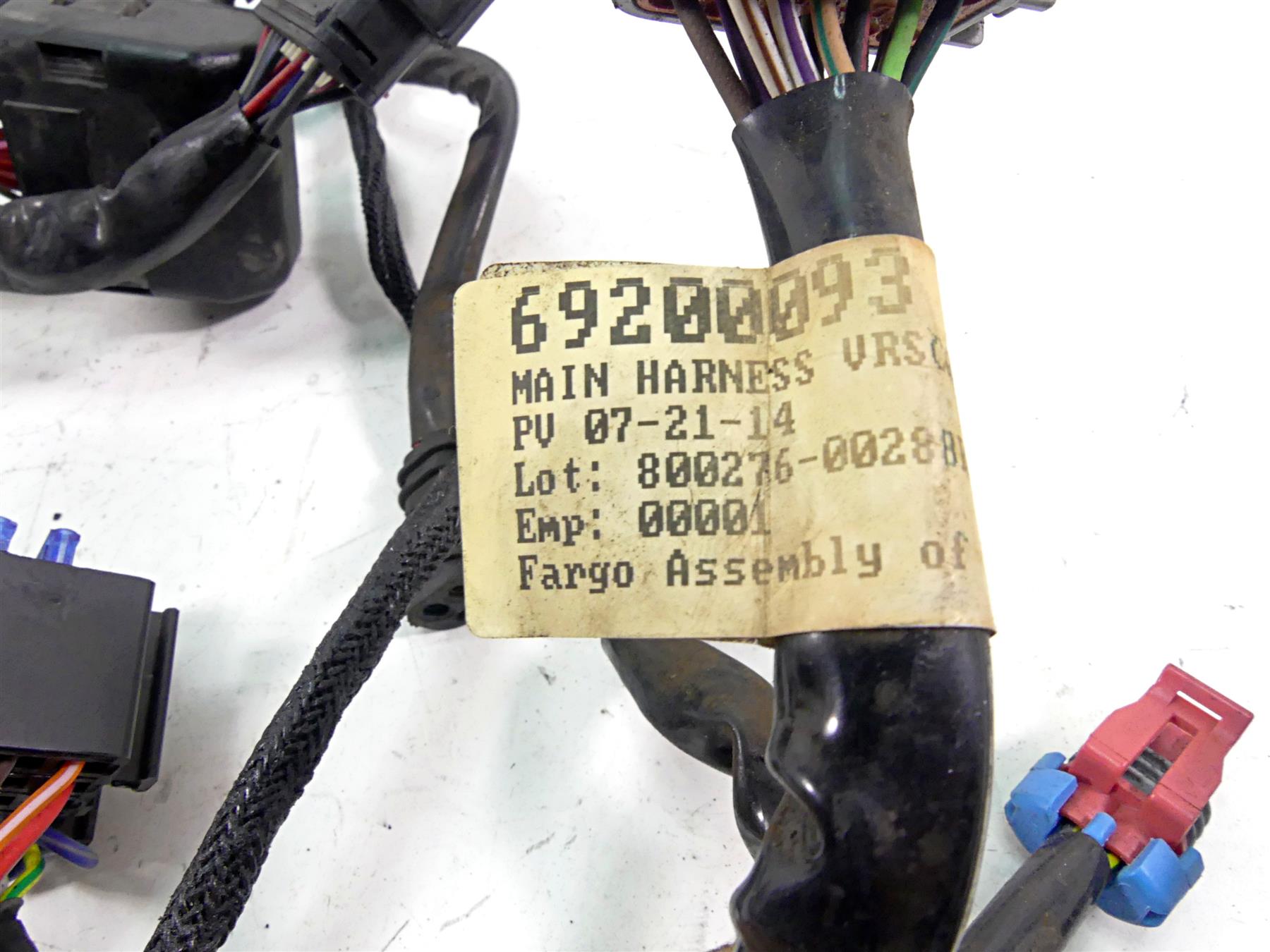 2015 Harley Davidson VRSCDX Night Rod Sp Main Wiring Harness Abs No Cut 69200093 {{ shop.shopifyCountryName }} - Mototech271