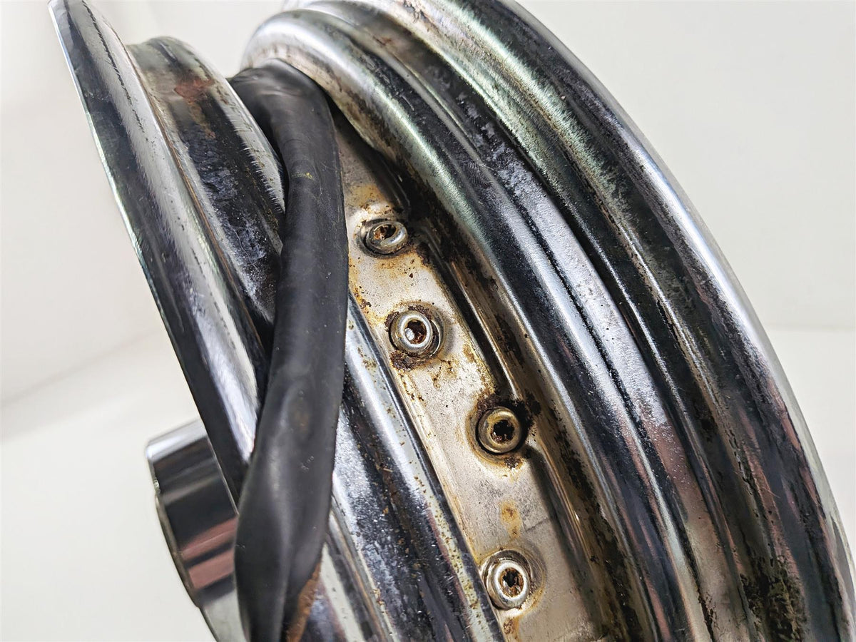 2000 Harley Touring FLHRCI Road King 16x3 Front Wheel Spoke Rim -Runout 40960-00 {{ shop.shopifyCountryName }} - Mototech271