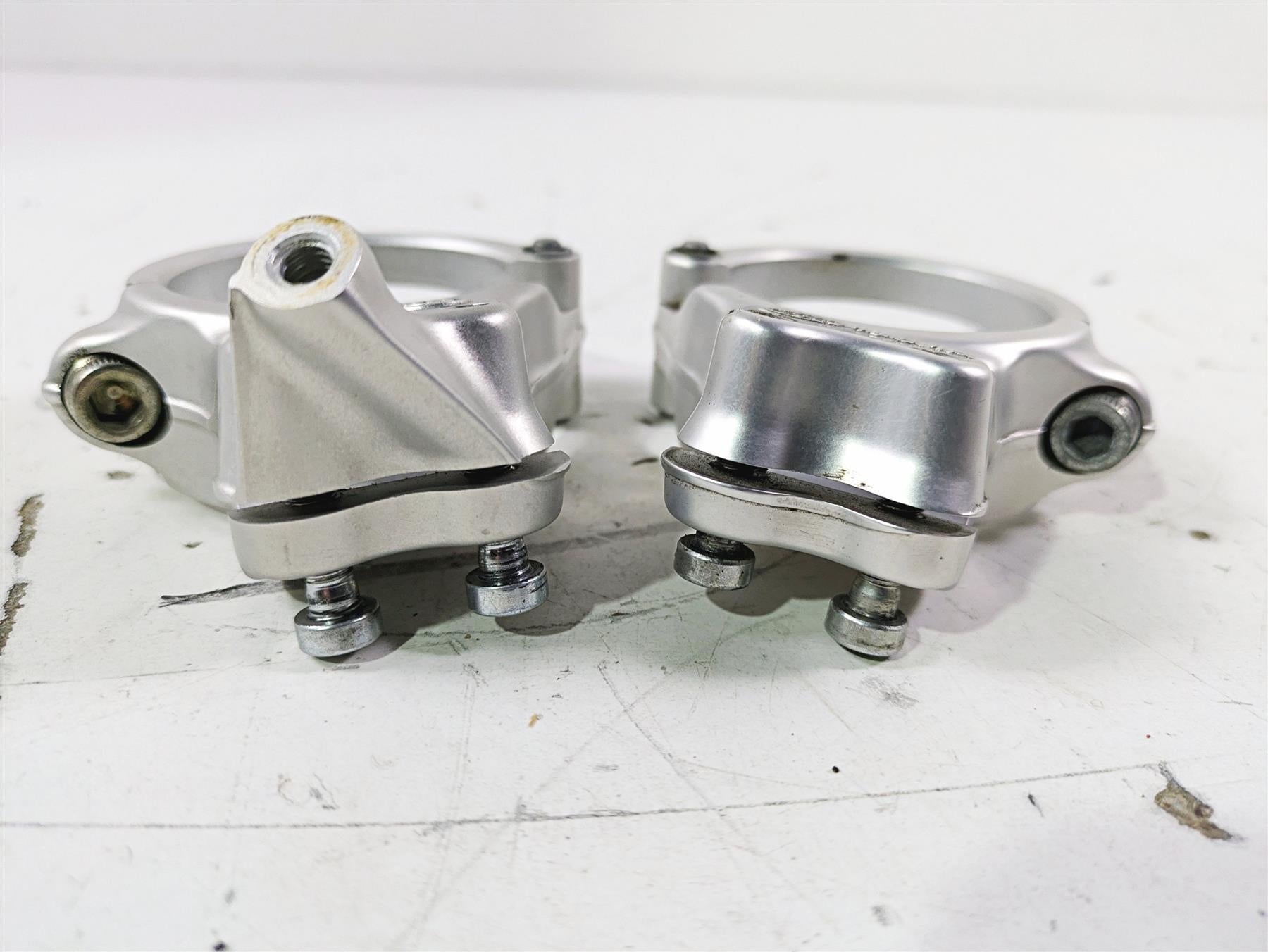 2015 Ducati Panigale 1299 S Clip On Handlebar Clamp Set 53mm 875P1741BA 875P2184 {{ shop.shopifyCountryName }} - Mototech271
