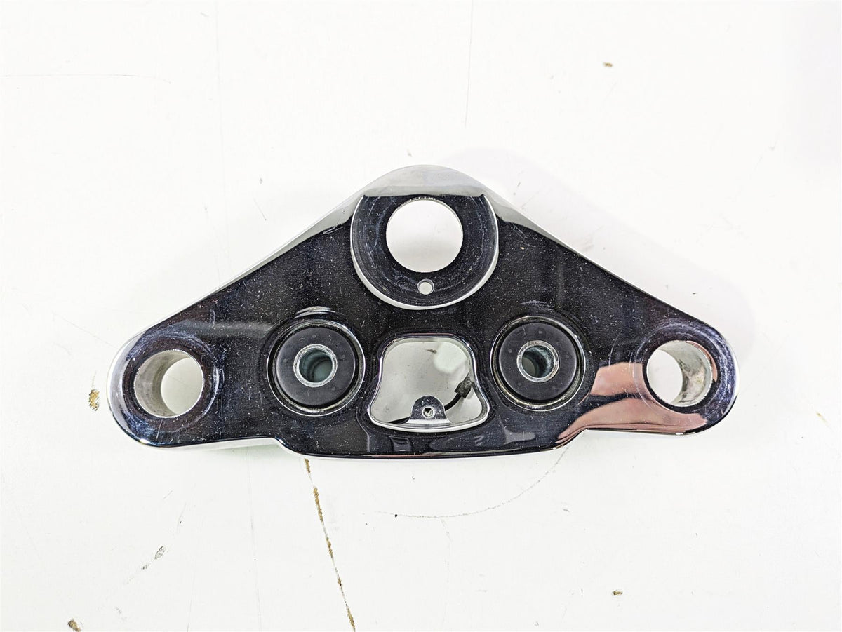2009 Harley FXCWC Softail Rocker Upper Triple Tree Steering Clamp 49mm 46637-08 {{ shop.shopifyCountryName }} - Mototech271