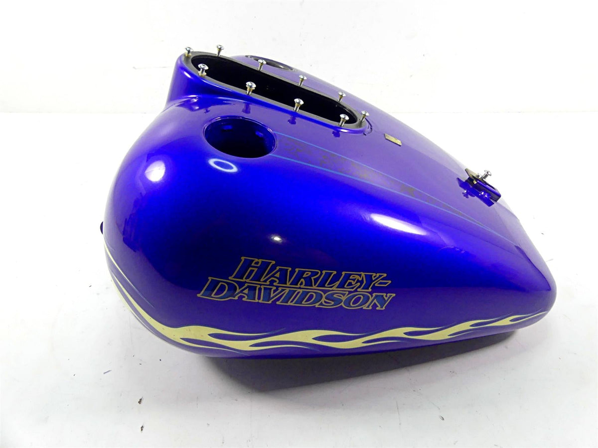 2007 Harley Touring FLHRSE CVO Road King Fuel Gas Tank Candy Cobalt 61387-07 {{ shop.shopifyCountryName }} - Mototech271