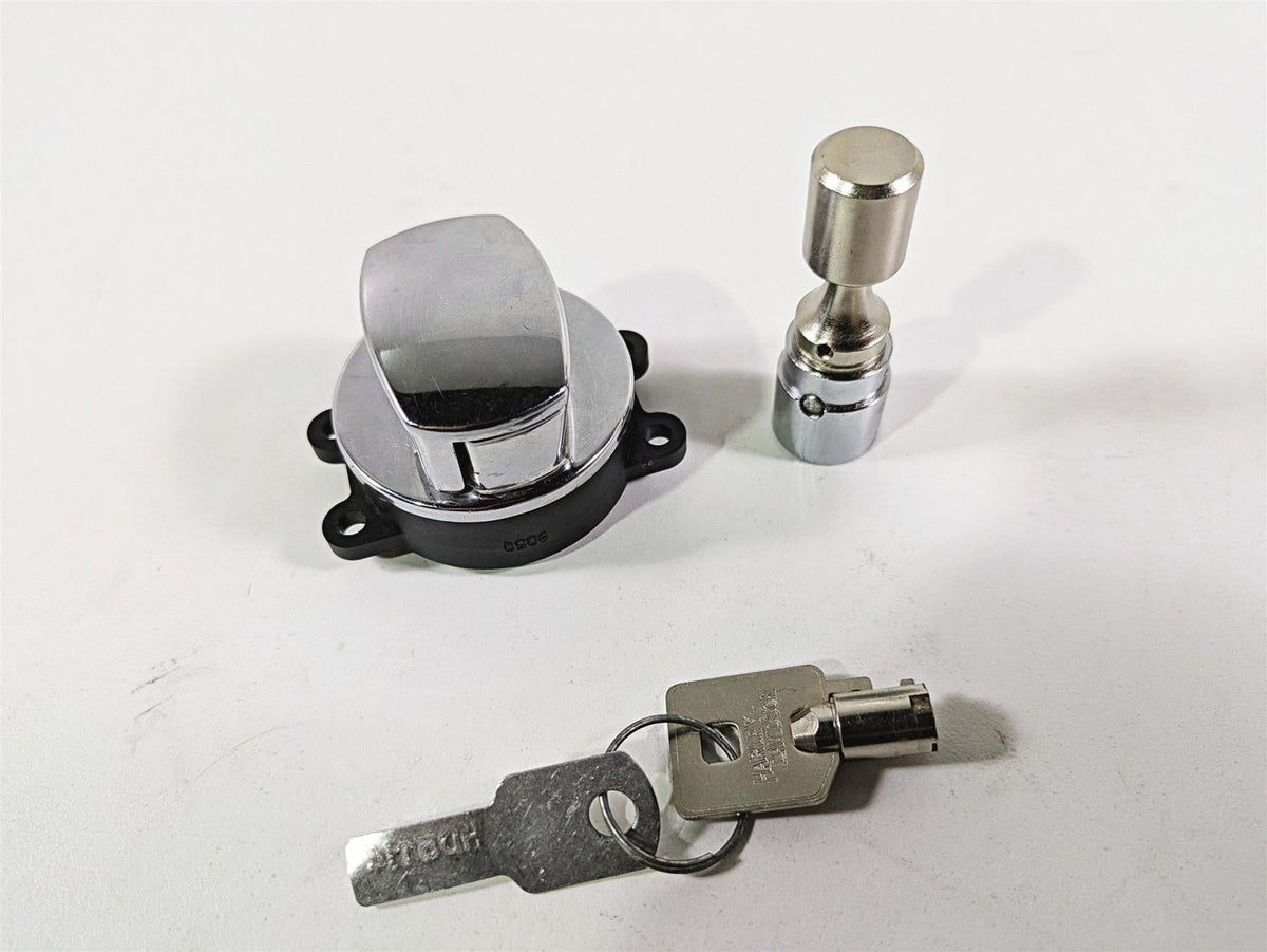 2009 Harley FLSTSB Cross Bones Ignition Switch Key Fork Lock Set 71450-04 {{ shop.shopifyCountryName }} - Mototech271
