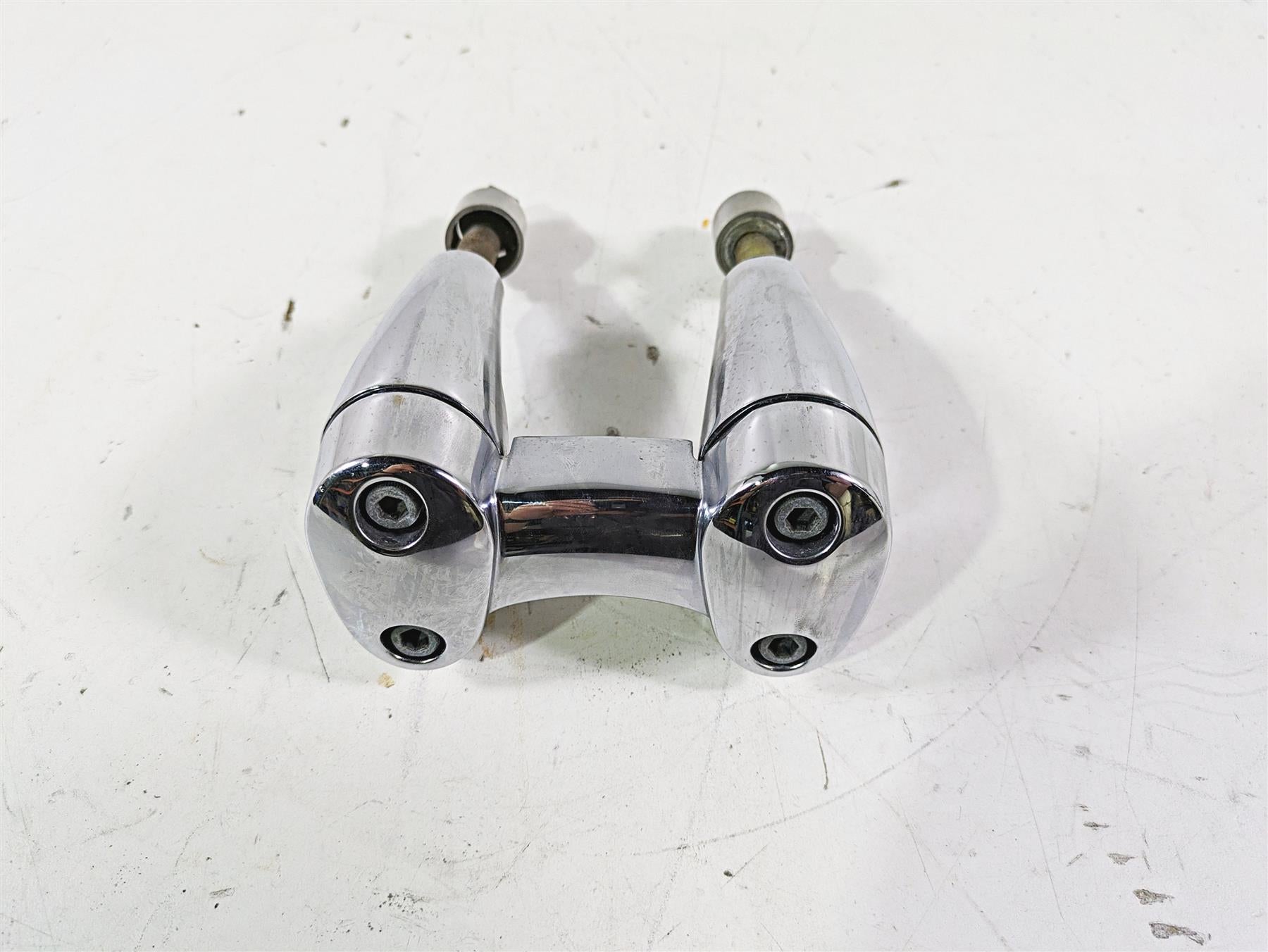 2012 Harley FLD Dyna Switchback Handlebar Chrome Riser & Extensions 55900004 55900005 | Mototech271