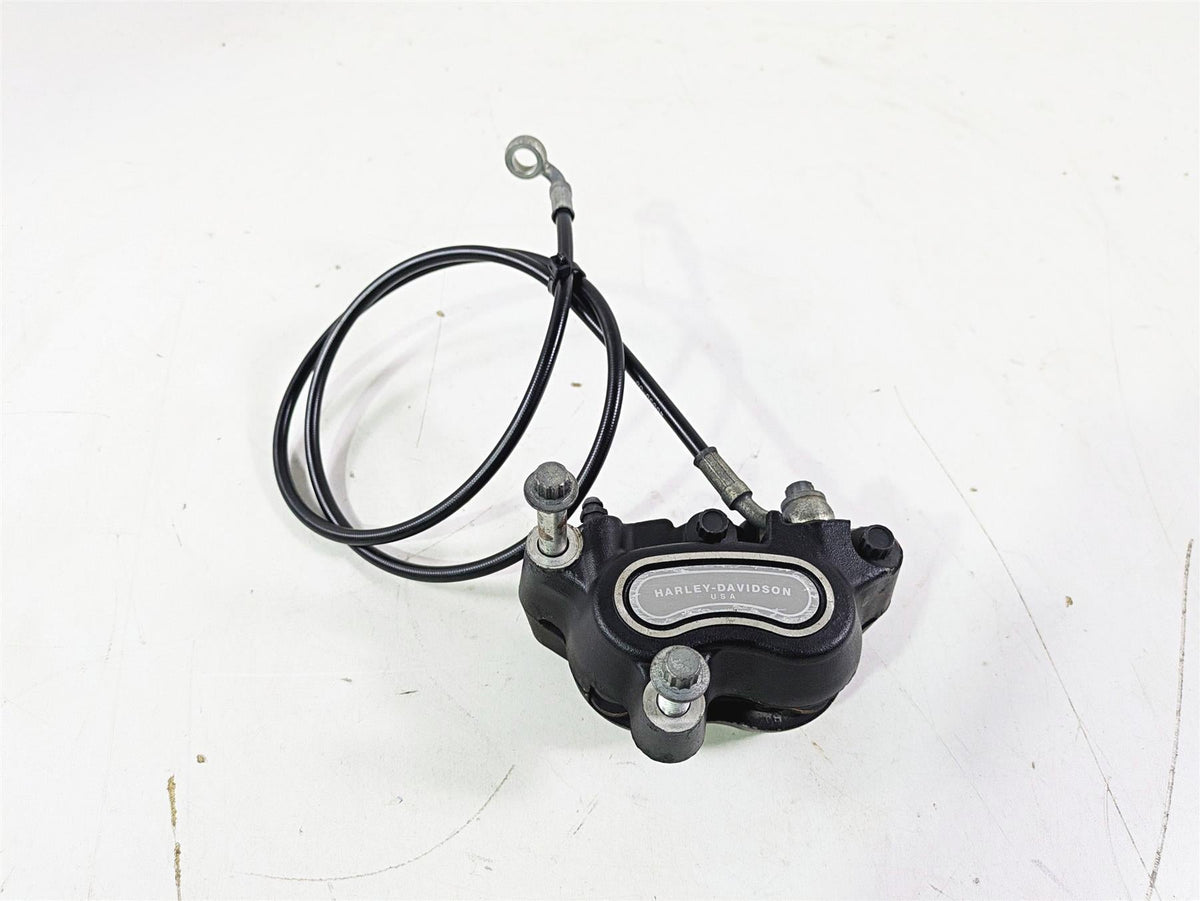 2009 Harley FXCWC Softail Rocker Front Brake Caliper + Line 44464-08 {{ shop.shopifyCountryName }} - Mototech271