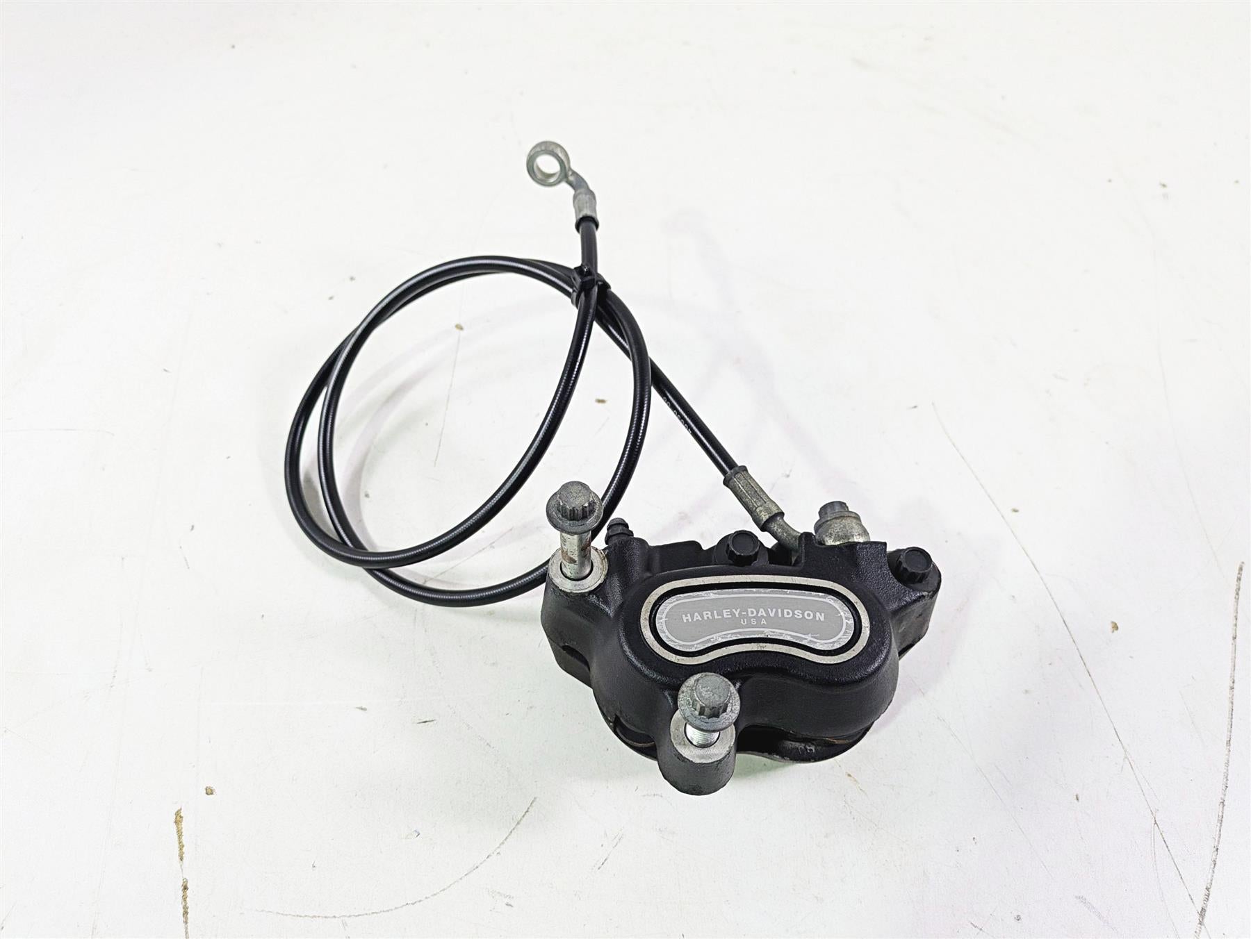 2009 Harley FXCWC Softail Rocker Front Brake Caliper + Line 44464-08 {{ shop.shopifyCountryName }} - Mototech271