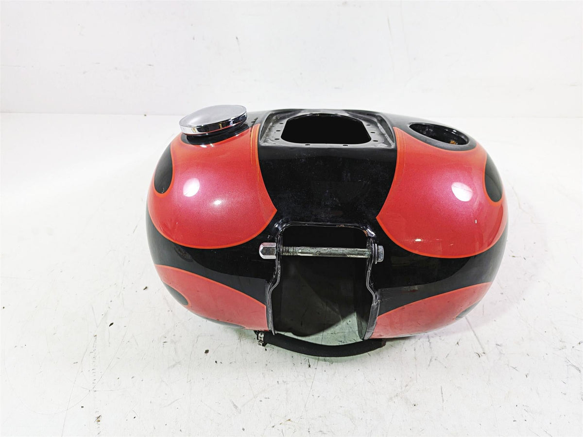 2013 Harley FXDWG Dyna Wide Glide Fuel Gas Petrol Tank Flames 61000707 {{ shop.shopifyCountryName }} - Mototech271