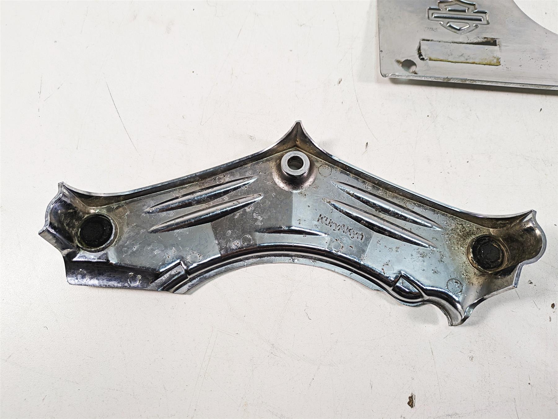 1999 Harley Touring FLHTC Electra Glide Drivetrain Transmission Chrome Covers {{ shop.shopifyCountryName }} - Mototech271