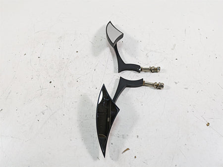 2013 Harley Touring FLHX Street Glide Aftermarket Blade Rear View Mirror Set {{ shop.shopifyCountryName }} - Mototech271