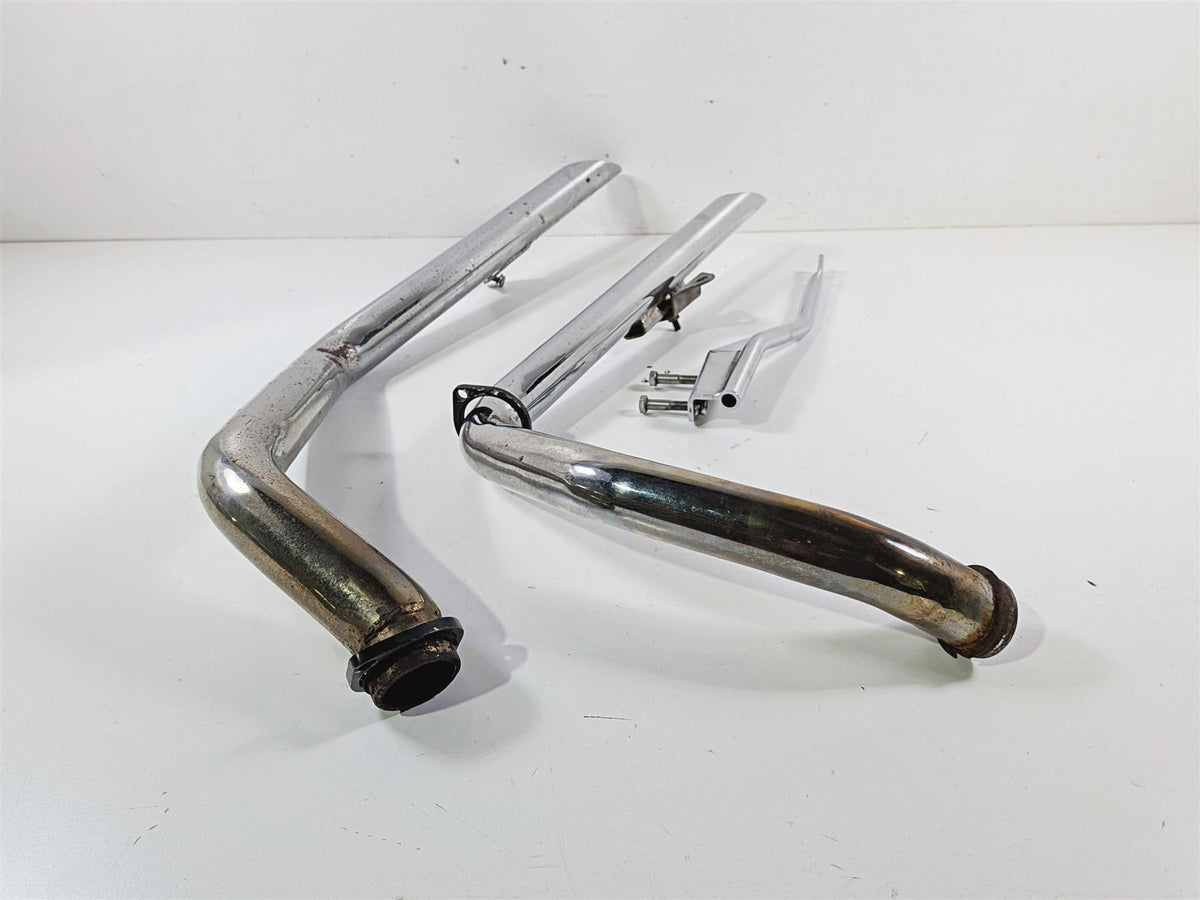 2003 Harley Sportster XL1200 Drag Pipes Slash Cut Exhaust System {{ shop.shopifyCountryName }} - Mototech271