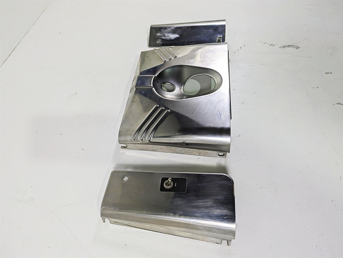 2003 Harley FLSTC Softail Heritage 100th Complete Headlight Cover Set 67808-86 {{ shop.shopifyCountryName }} - Mototech271