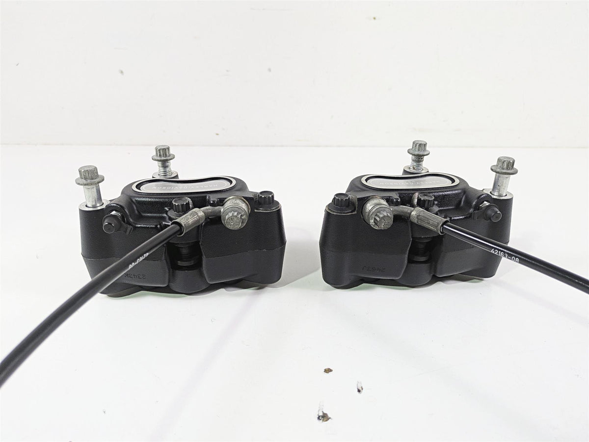 2014 Harley FXDF Dyna Fat Bob Front Brake Caliper & Line Set 41300001 41300002 {{ shop.shopifyCountryName }} - Mototech271
