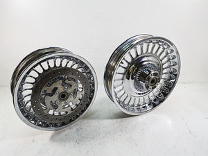 2010 Harley Touring FLHTCU Electra Glide Front Rear Chrome Wheel Set 43300161 | Mototech271