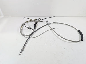 2001 Harley Touring FLHX Street Glide Brake Line Throttle Body Cable & Clutch Line 14" Tall Bars