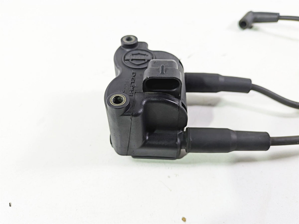 2014 Harley FLS Softail Slim Delphi Ignition Coil Wires Plug Set 31743-01 {{ shop.shopifyCountryName }} - Mototech271