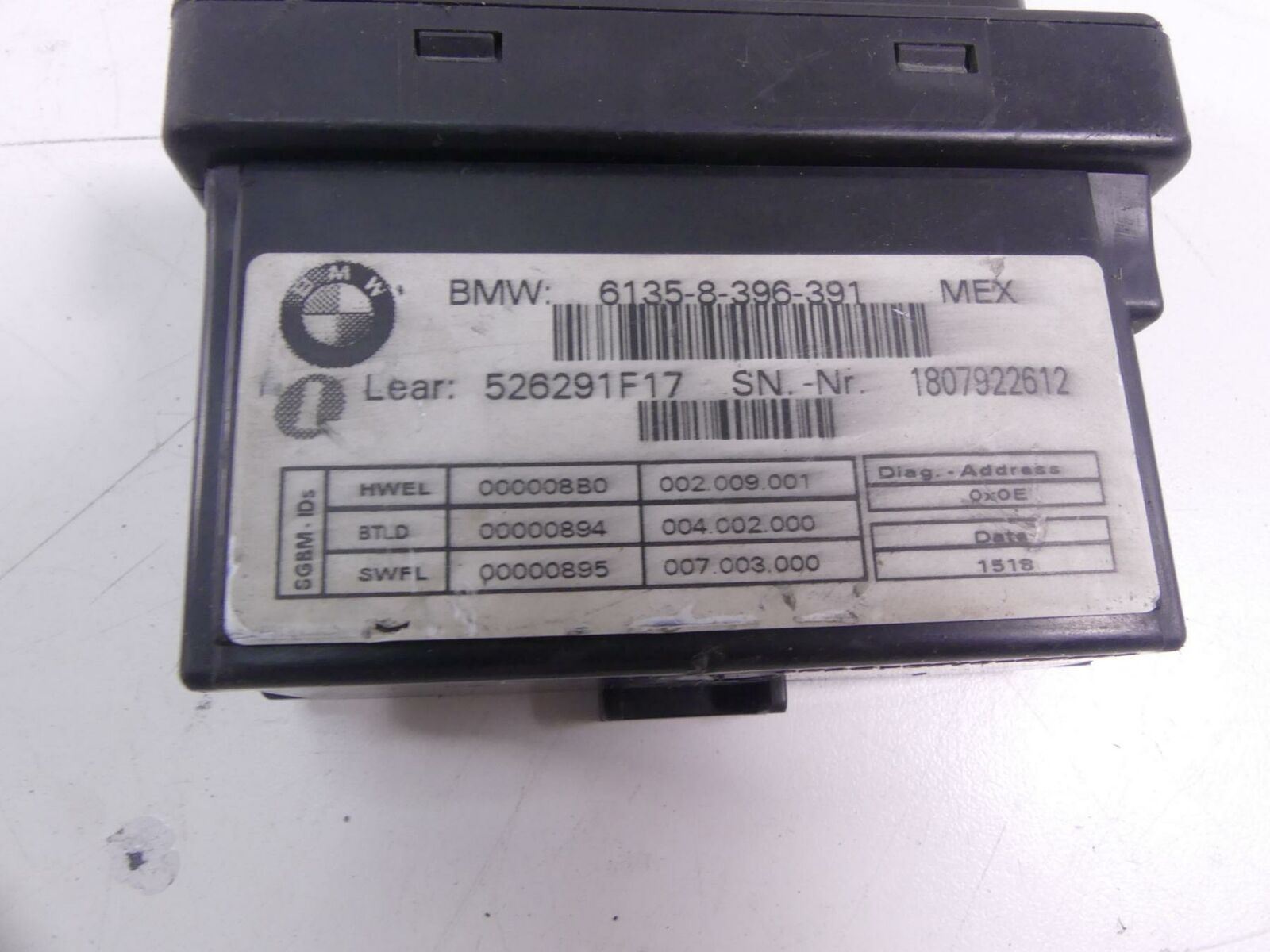 2018 BMW K1600 Bagger Satelite Base Basic Control Module Unit 61358396391 {{ shop.shopifyCountryName }} - Mototech271