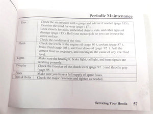 2002 Honda VTX1800 R Oem Owners Manuel Book 00X31-MCV-6000 31MCV600 | Mototech271