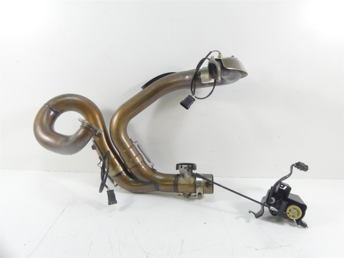 2015 Ducati Diavel Carbon Red Oem Exhaust Header Manifold & Servo Set 57112751B {{ shop.shopifyCountryName }} - Mototech271