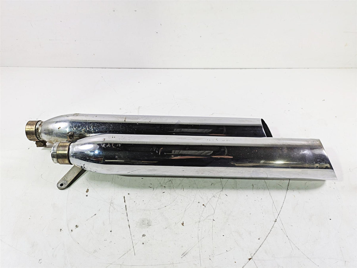 2004 Victory Kingpin Exhaust Muffler Silencer Slash Cut Set {{ shop.shopifyCountryName }} - Mototech271