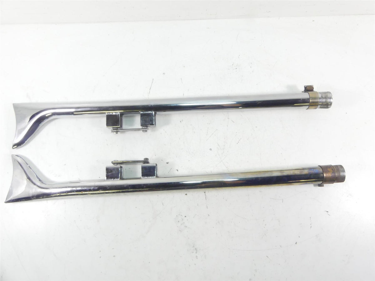 2013 Harley Touring FLHX Street Glide Fishtail Slip On Exhaust Pipe Muffler Set {{ shop.shopifyCountryName }} - Mototech271