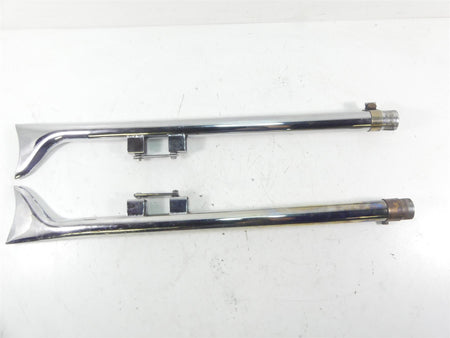 2013 Harley Touring FLHX Street Glide Fishtail Slip On Exhaust Pipe Muffler Set {{ shop.shopifyCountryName }} - Mototech271