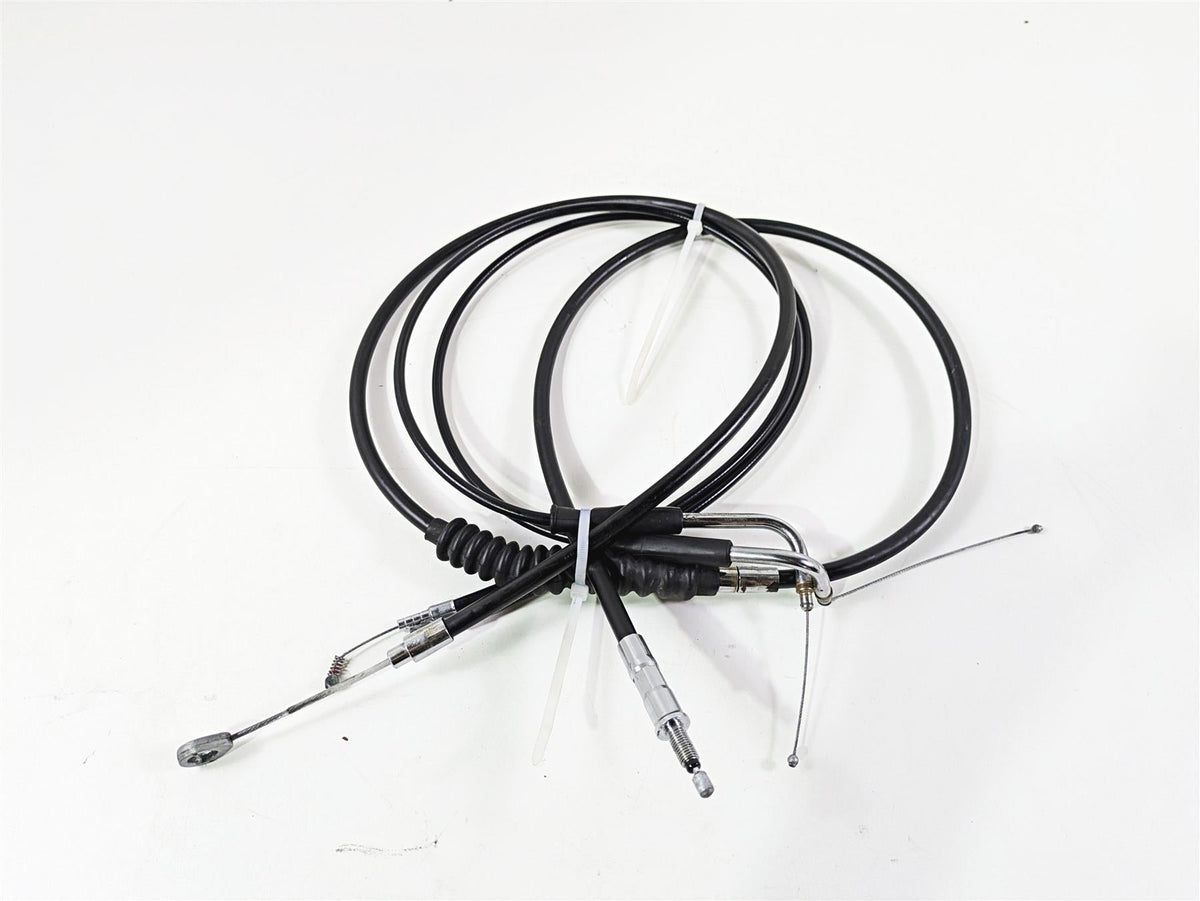 2011 Harley FXDC Dyna Super Glide 12" Extended Throttle Clutch Cable Set {{ shop.shopifyCountryName }} - Mototech271