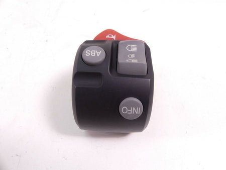 2010 BMW F800GS K72 Left Hand Control Switch ABS Lights Horn Info 61317704615 {{ shop.shopifyCountryName }} - Mototech271