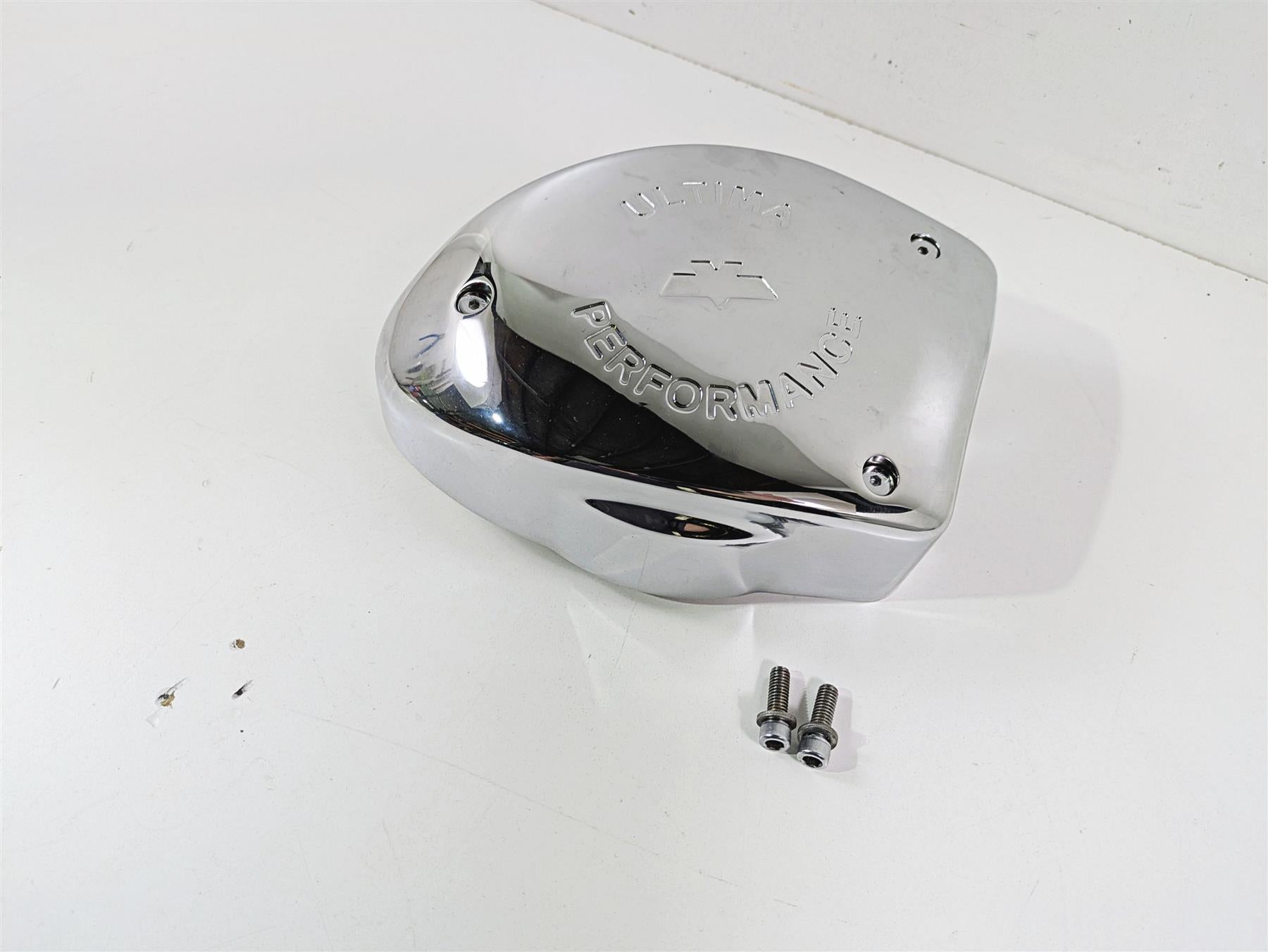 2008 Ultima Motorcycles Fat Bastard Chrome Air Box Intake Manifold & Cover {{ shop.shopifyCountryName }} - Mototech271
