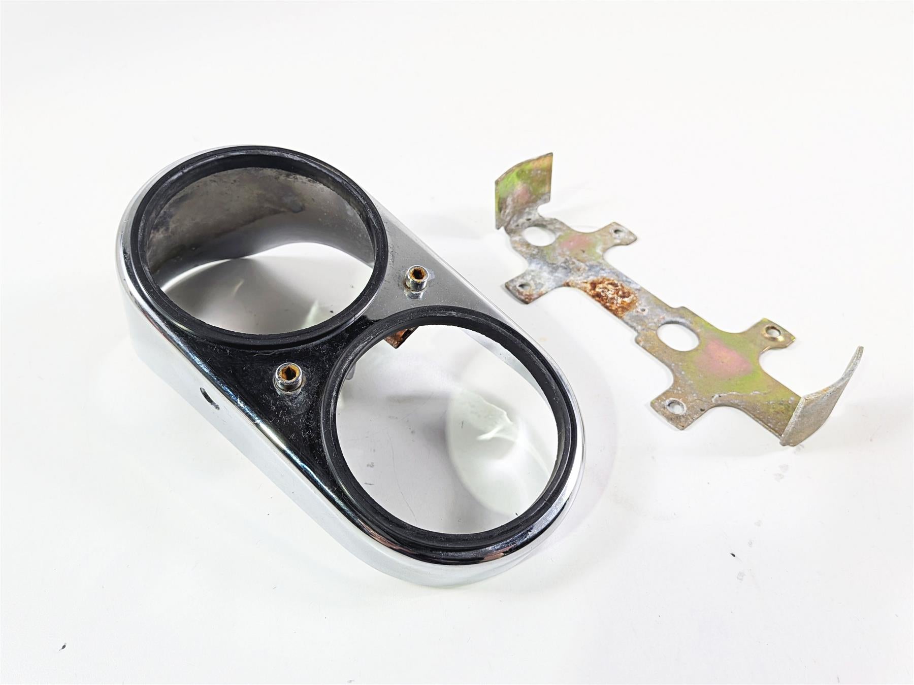 1998 Harley Dyna FXDL Low Rider Chrome Fuel Tank Dash Cover & Mount 67185-95 {{ shop.shopifyCountryName }} - Mototech271