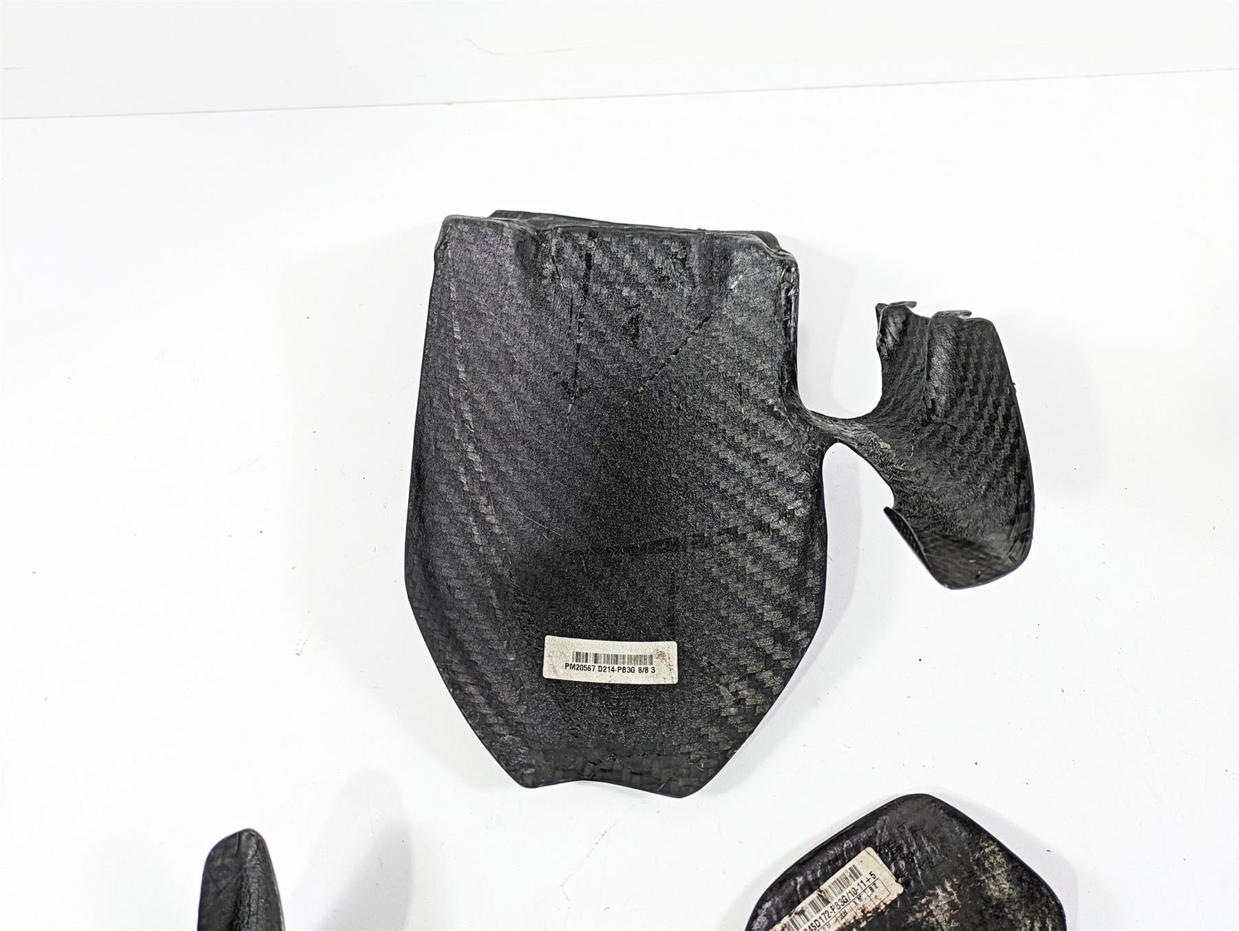 2009 Ducati Multistrada 1100 S Rear Carbon Fiber Fender Chain Guard Set PM20567 {{ shop.shopifyCountryName }} - Mototech271