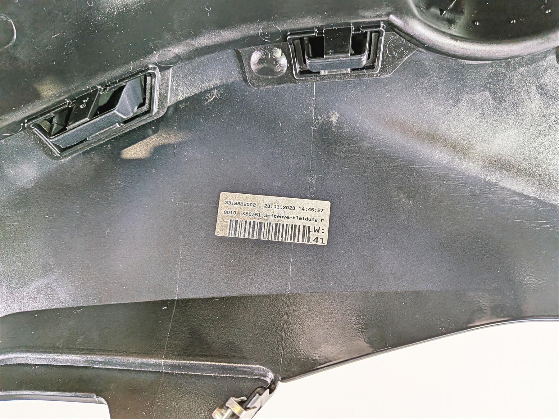 2023 BMW F850GS K81 Main Right Side Fairing Cover Triple Black 46638393886 {{ shop.shopifyCountryName }} - Mototech271