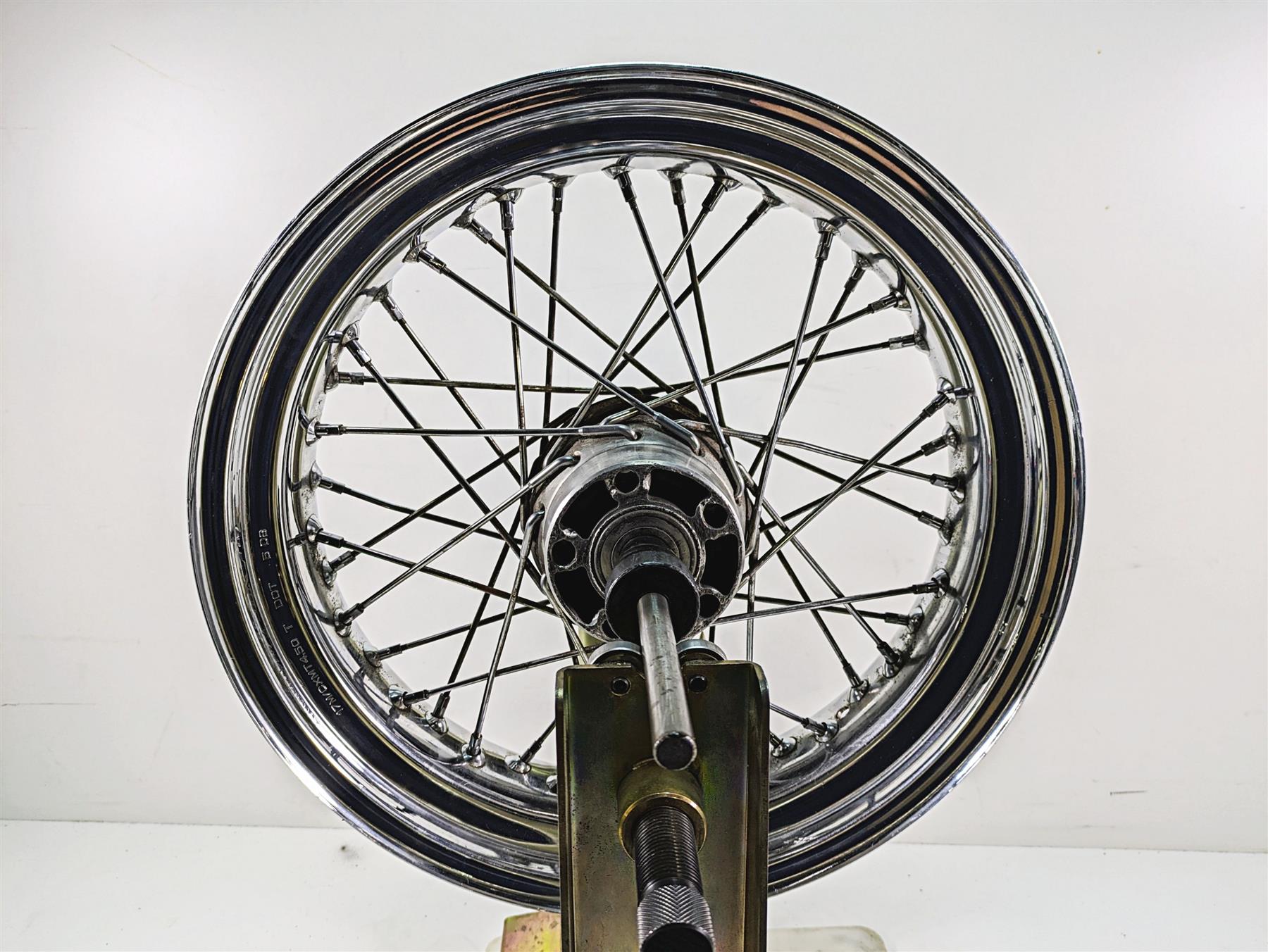 2009 Harley FXDC Dyna Super Glide Custom 17x4.5 Rear Wheel Spoke Rim 40979-08A {{ shop.shopifyCountryName }} - Mototech271